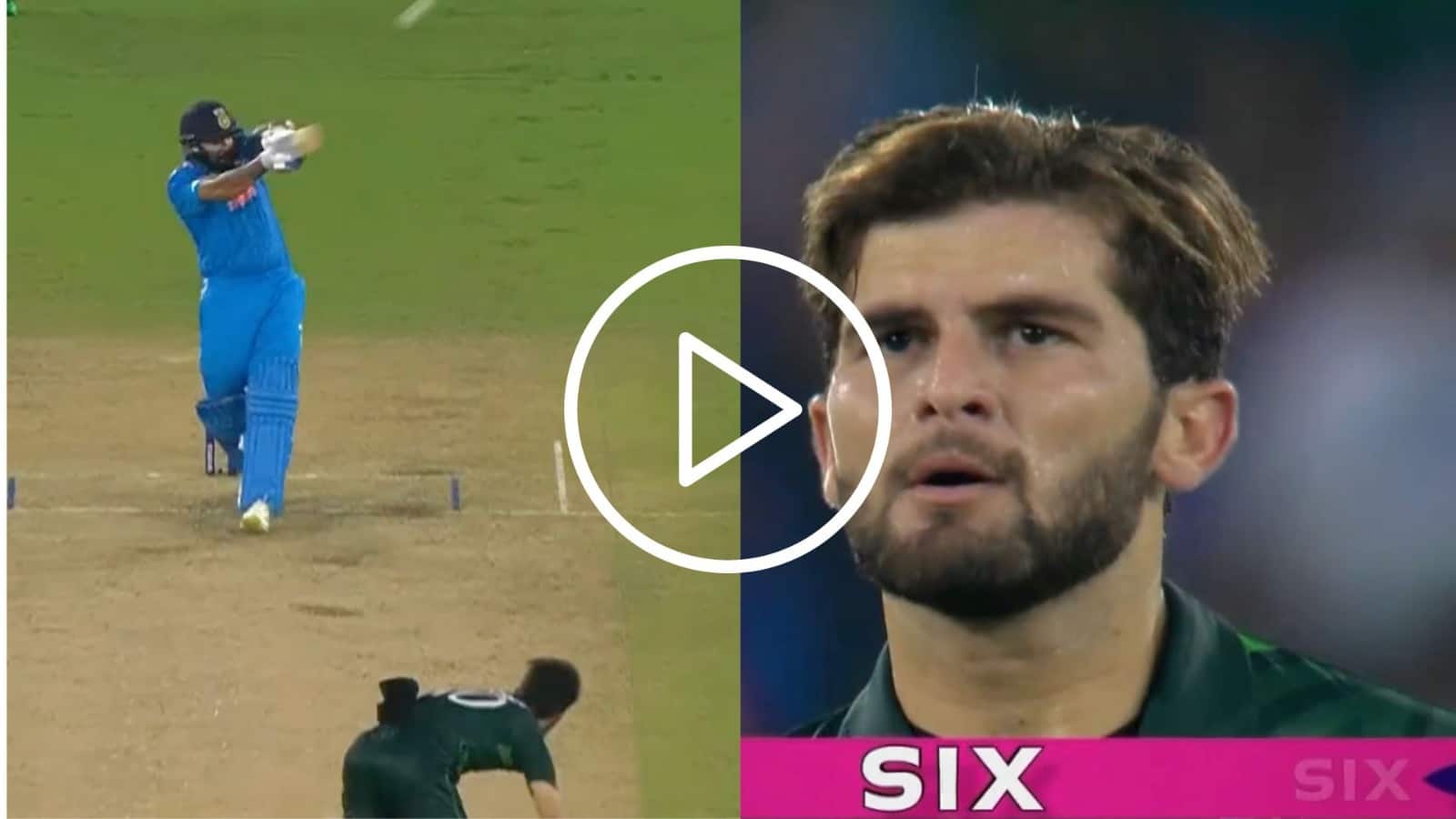 [Watch] Rohit Sharma's Outrageous Six Rattles Shaheen Afridi and Pakistan